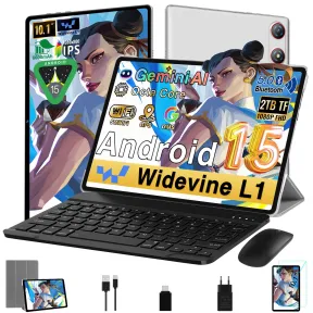 Tablet Android 10" 64GB + 2TB TF, 5G WiFi, Octa-Core