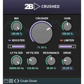 2B Crushed: Plugin VST para efectos de sonido