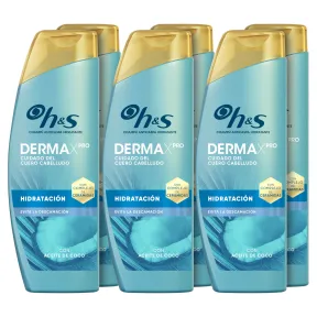 Champú Hidratante Anticaspa H&S DermaXPro con Aceite de Coco