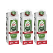 Recambio 3x Fairy Maxi Poder Lavavajillas Líquido 980 ML