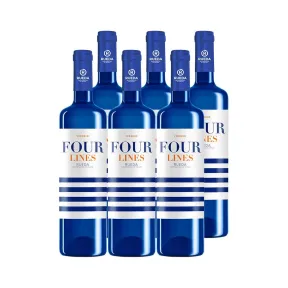 Vino Blanco Verdejo CUATRO RAYAS Four Lines DO Rueda (6 Botellas)