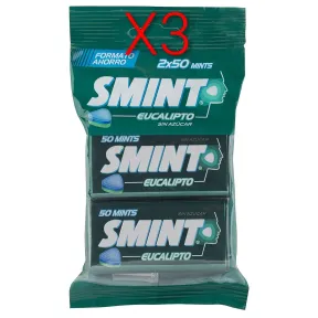 Smint Caramelo Eucalipto Sin Azúcar - 2 x 35g