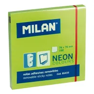 Notas adhesivas Fluo verdes MILAN 76 x 76 mm - Bloc 100 unidades