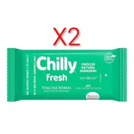 Toallitas Gel Chilly Pocket, Frescas para Uso Íntimo, 12 Pzas.
