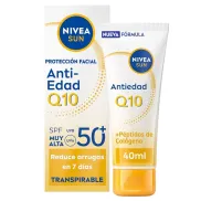 NIVEA SUN Q10 Crema Solar Facial Antiedad SPF50+ al 50%