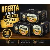 Amstel Oro Cerveza Tostada - 36 Latas a €0.49 cada una