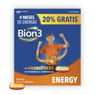 Bion3 Energy 120 Comprimidos: Multivitamínicos y Probióticos