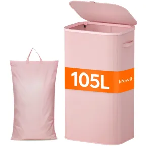 Cesta Plegable para Ropa Sucia con Tapa y Asa
