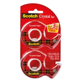 Cinta Super Transparente Scotch Crystal - 2 Rollos + 3.2 m GRATIS