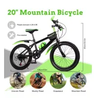 Bicicleta infantil 20" 7 velocidades, altura ajustable