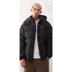 Abrigo acolchado con capucha negro de COLUMBIA