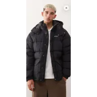 Abrigo acolchado con capucha negro de COLUMBIA