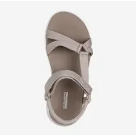 Sandalias Skechers Go Walk Flex para mujer en beige