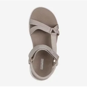 Sandalias Skechers Go Walk Flex para mujer en beige