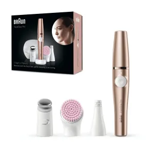 Depiladora Facial Todo en 1 Braun FaceSpa Pro con Cepillo