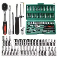 Juego de 46 piezas de llaves trinquete