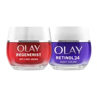 Pack Olay: Crema Día SPF30 y Noche Retinol24 50ml