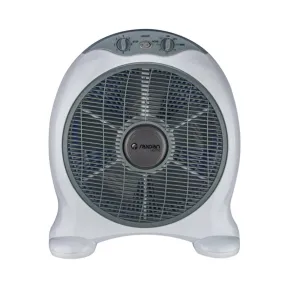 Ventilador New Box 12" 50W 3 Velocidades Blanco y Gris