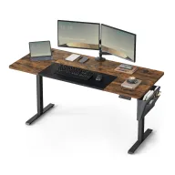 Escritorio Regulable en Altura 160x70 cm con USB-C