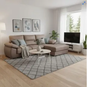 Sofá 3 Plazas Paolo Chaiselongue Derecha con USB Gris Claro