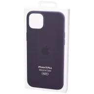 Funda de Silicona Negra con MagSafe para iPhone 15 Plus