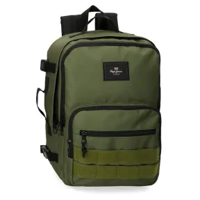 Mochila de Cabina Pepe Jeans Aris Evergreen, Caqui 31x44x20 cm
