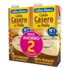 Pack de 2 briks de caldo casero de pollo sin gluten 1 l