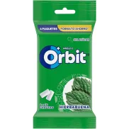 Chicles Orbit Sin Azúcar Hierbabuena, Pack 4x10 Unidades