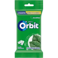 Chicles Orbit Sin Azúcar Hierbabuena, Pack 4x10 Unidades