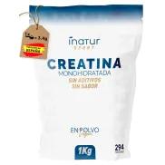 Creatina Monohidratada 1kg - 100% Pura, Vegana y Sin Sabor