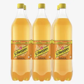 Refresco de Naranja Schweppes - Pack de 6 x 1,5 L
