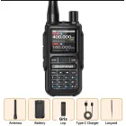 Mini Walkie Talkie UV-5E Bluetooth de Largo Alcance y 36H