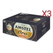Pack de 12 Latas de Cerveza Tostada Amstel Oro 33cl