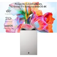Proyector LG CineBeam PU615U 4K UHD, Smart TV, Tiro Corto