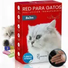 Red Transparente para Gatos 8x3m en Terraza y Balcón