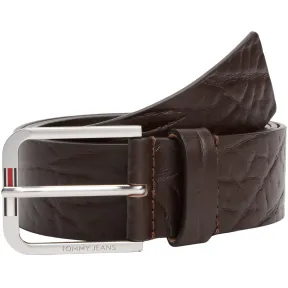 Cinturón de piel Tommy Jeans Austin 80cm