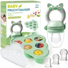 Chupete Fruta Bebe + Moldes Helados y Tetinas Silicona