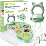 Chupete Fruta Bebe + Moldes Helados y Tetinas Silicona