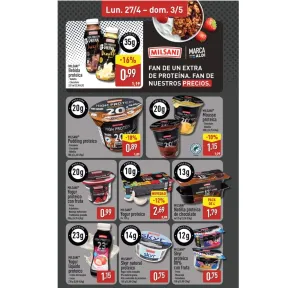 Ofertas de proteínas en Aldi