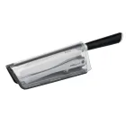 Cuchillo Santoku 16,5 cm con funda y sistema de bloqueo