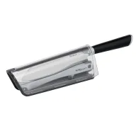 Cuchillo Santoku 16,5 cm con funda y sistema de bloqueo