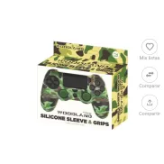 Funda Camo Woodland con grips para Dualshock PS4