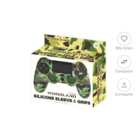 Funda Camo Woodland con grips para Dualshock PS4