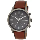 Reloj Fossil Townsman 44mm con cronógrafo y correa de piel
