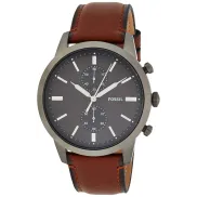 Reloj Fossil Townsman 44mm con cronógrafo y correa de piel