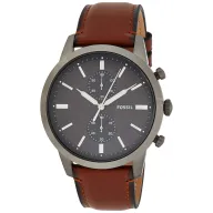 Reloj Fossil Townsman 44mm con cronógrafo y correa de piel