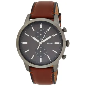 Reloj Fossil Townsman 44mm con cronógrafo y correa de piel