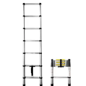 Escalera Plegable Extensible de Acero Galvanizado EN131