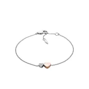 Pulsera de cadena fina en acero inoxidable para mujer Fossil
