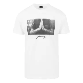 Camiseta de Hombre Mister Tee Pray, Estampado Urbano en Algodón
